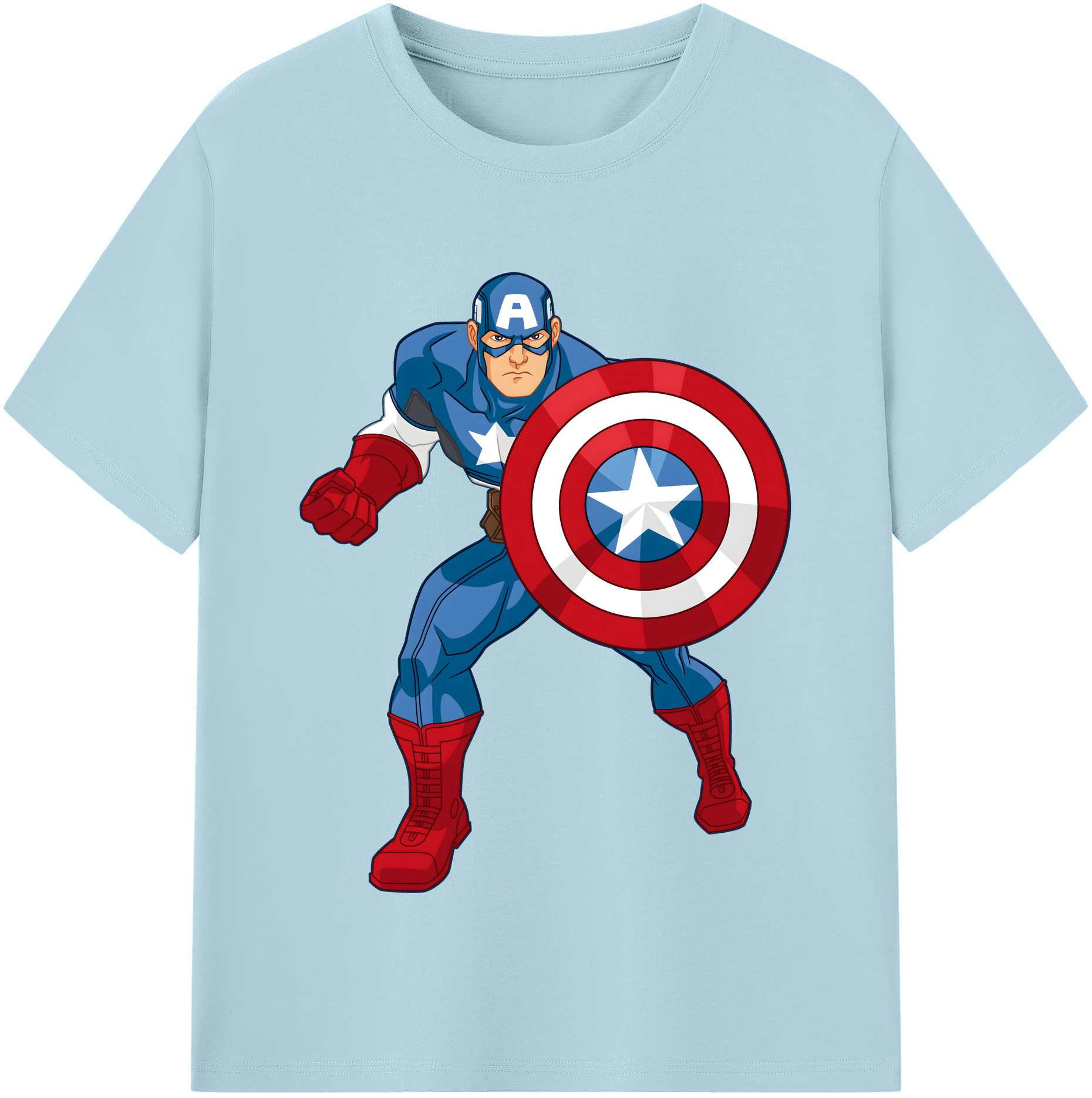 （画像用） アベンジャーズ The Avengers 綿100％半袖Tシャツ（フロントプリント）
